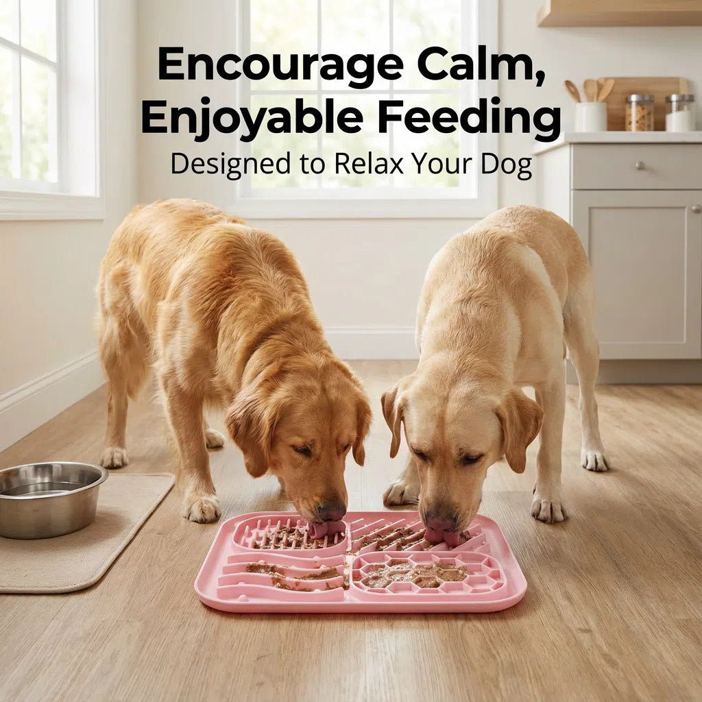 JB's World Dog Slow Feeder Bowl with Suction Cup